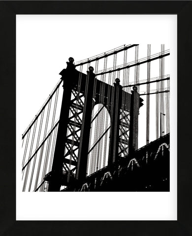 Manhattan Bridge Silhouette (detail)  (Framed) -  Erin Clark - McGaw Graphics