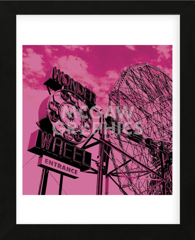 Cotton Candy Wonder Wheel  (Framed) -  Erin Clark - McGaw Graphics