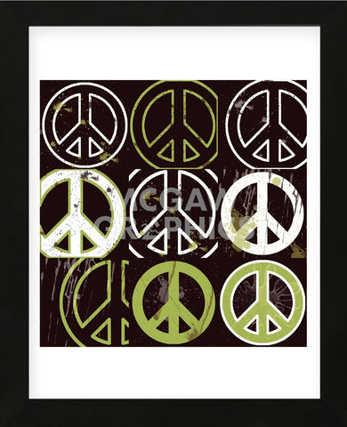 Peace Mantra (green) (Framed) -  Erin Clark - McGaw Graphics