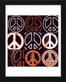 Peace Mantra (orange) (Framed) -  Erin Clark - McGaw Graphics