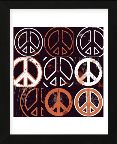 Peace Mantra (orange) (Framed) -  Erin Clark - McGaw Graphics