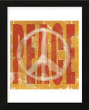 Think Peace (Framed) -  Erin Clark - McGaw Graphics