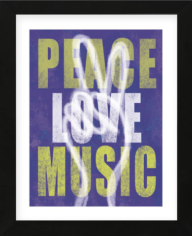 Peace Love Music (Framed) -  Erin Clark - McGaw Graphics