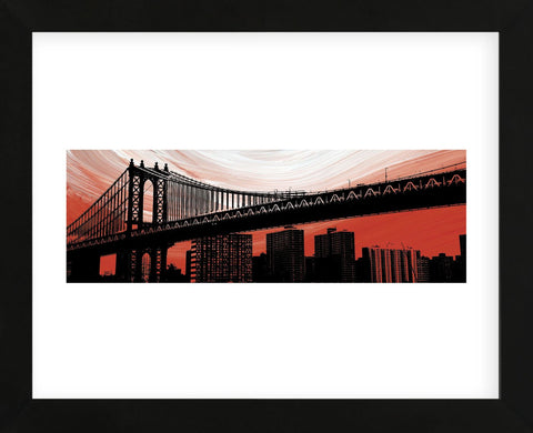 Manhattan Bridge Aura (Framed) -  Erin Clark - McGaw Graphics