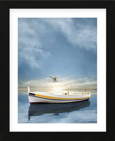 The White Boat in Sunset
 (Framed) -  Carlos Casamayor - McGaw Graphics