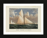 Yacht “Puritan” of Boston (Framed) -  Currier & Ives - McGaw Graphics