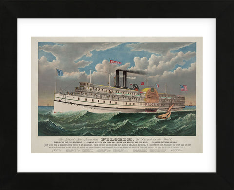 The Grand New Steamboat “Pilgrim”, c. 1883 (Framed) -  Currier & Ives - McGaw Graphics