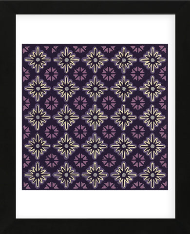Moroccan Twelve Point Star (Purple) (Framed) -  Susan Clickner - McGaw Graphics