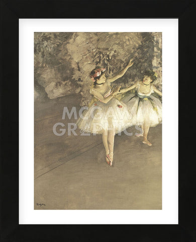 Two Dancers on a Stage (Framed) -  Edgar Degas - McGaw Graphics