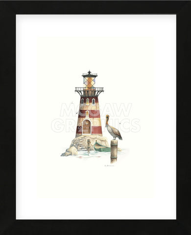 Pelican Point Light (Framed) -  Lisa Danielle - McGaw Graphics