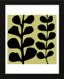 Black Fern on Green  (Framed) -  Denise Duplock - McGaw Graphics