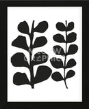 Maidenhair (black on white)  (Framed) -  Denise Duplock - McGaw Graphics