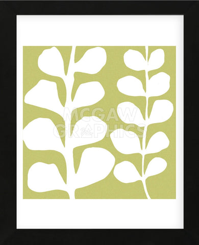 White Fern on Green (Framed) -  Denise Duplock - McGaw Graphics