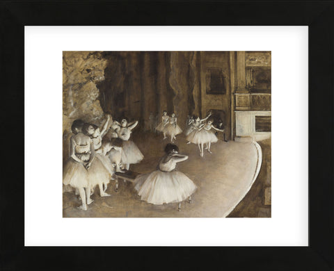 Dance Rehearsal, 1874 (Framed) -  Edgar Degas - McGaw Graphics