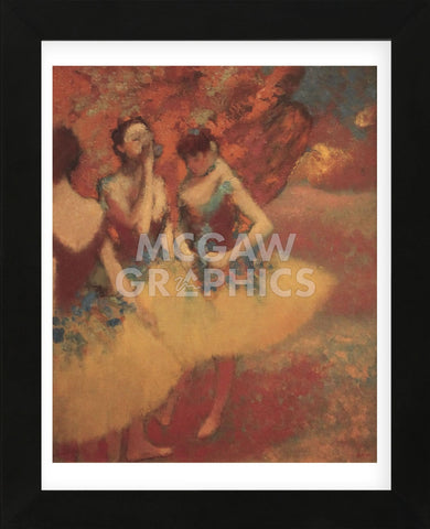 Three Dancers in Yellow Skirts, 1891 (Framed) -  Edgar Degas - McGaw Graphics