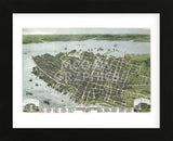 Bird’s Eye View of the City of Charleston, South Carolina, 1872 (Framed) -  C.N. Drie - McGaw Graphics