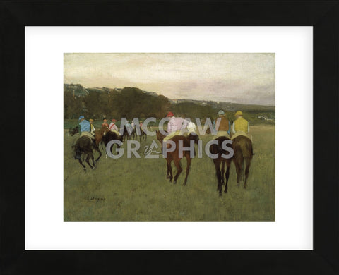 Racehorses at Longchamp, 1871 (Framed) -  Edgar Degas - McGaw Graphics