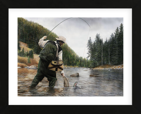 Fishing the Gallatin (Framed)