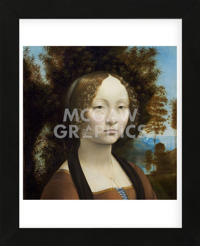 Ginevra de’ Benci, c. 1474-1478 (Framed) -  Leonardo da Vinci - McGaw Graphics