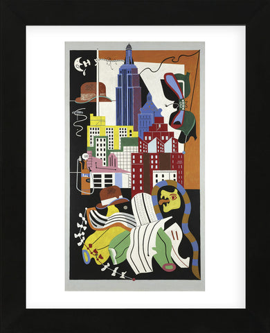 New York Mural, 1932 (Framed) -  Stuart Davis - McGaw Graphics