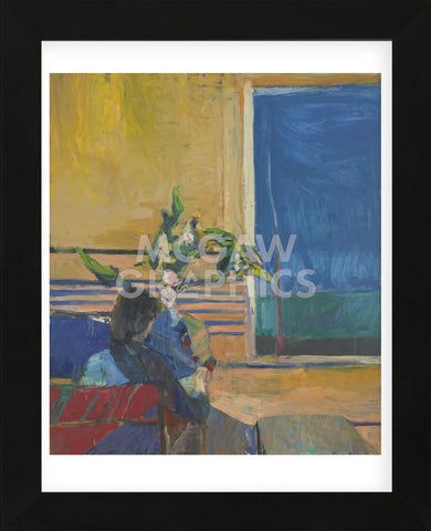 Girl with Plant, 1960 (Framed) -  Richard Diebenkorn - McGaw Graphics
