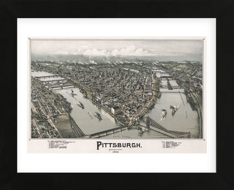 Pittsburgh, Pennsylvania, 1902 (Framed) -  T.M. Fowler - McGaw Graphics