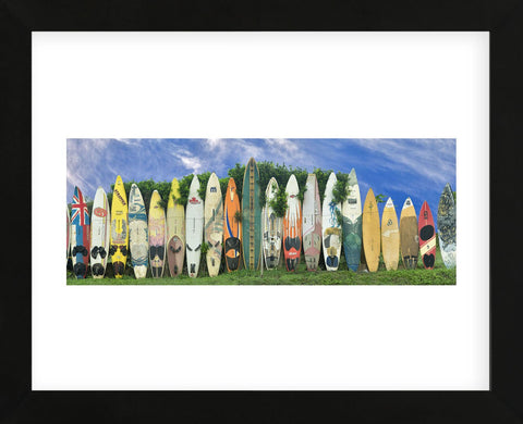 Surfboard Fence (Framed) -  Dennis Frates - McGaw Graphics