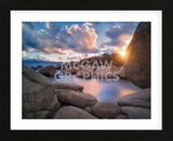 Cove Sunset (Framed) -  Dennis Frates - McGaw Graphics