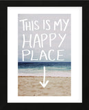 This Is My Happy Place (Beach) (Framed) -  Leah Flores - McGaw Graphics