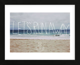 Let’s Run Away: Sandy Beach, Hawaii (Framed) -  Leah Flores - McGaw Graphics