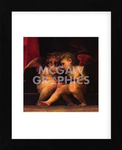 Madonna Enthroned with 4 Saints, 1518 (detail) (Framed) -  Rosso Fiorentino - McGaw Graphics