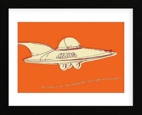 Lunastrella Flying Saucer  (Framed) -  John W. Golden - McGaw Graphics