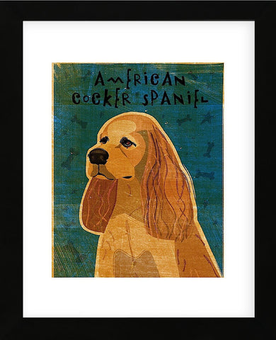 American Cocker Spaniel (buff) (Framed) -  John W. Golden - McGaw Graphics