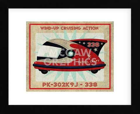 Patrol Craft 338 Box Art Tin Toy (Framed) -  John W. Golden - McGaw Graphics