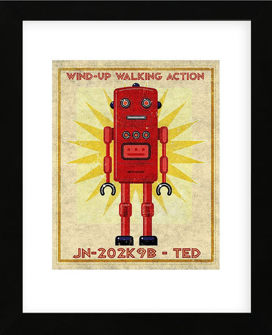 Ted Box Art Robot (Framed) -  John W. Golden - McGaw Graphics