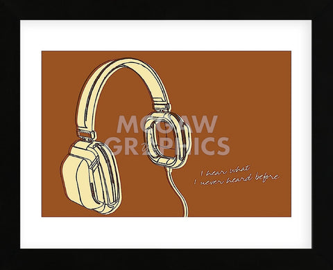 Lunastrella Headphones (Framed) -  John W. Golden - McGaw Graphics