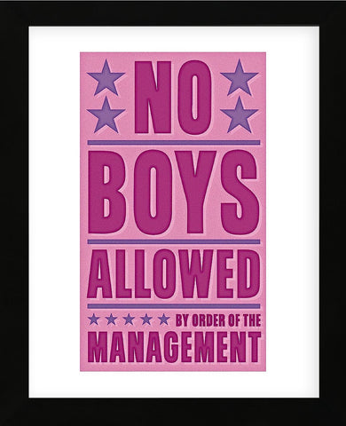 No Boys Allowed  (Framed) -  John W. Golden - McGaw Graphics