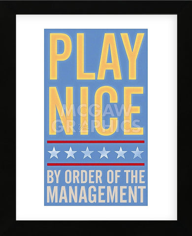 Play Nice  (Framed) -  John W. Golden - McGaw Graphics