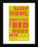 Sleep Tight, Don't Let the Bedbugs Bite (green & orange) (Framed) -  John W. Golden - McGaw Graphics