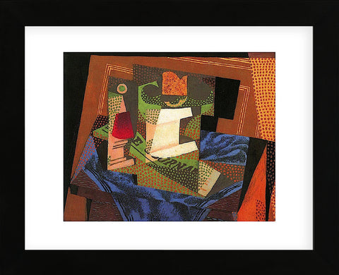 Fruit Bowl on a Tablecloth (Framed) -  Juan Gris - McGaw Graphics