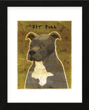 Gray Pit Bull (Framed) -  John W. Golden - McGaw Graphics