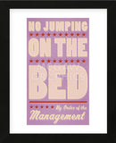 No Jumping on the Bed (pink) (Framed) -  John W. Golden - McGaw Graphics