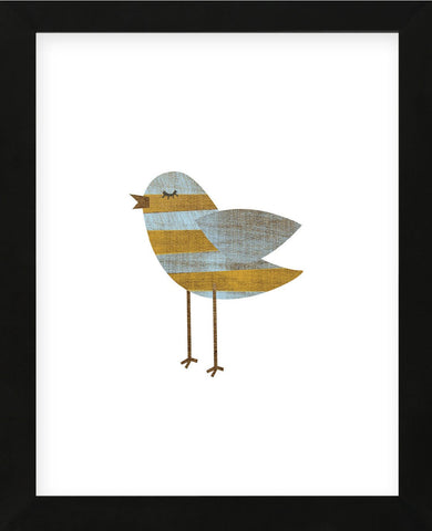 Yellow and Blue Striped Bird (Framed) -  John W. Golden - McGaw Graphics