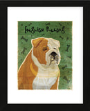 English Bulldog (tan and white) (Framed) -  John W. Golden - McGaw Graphics