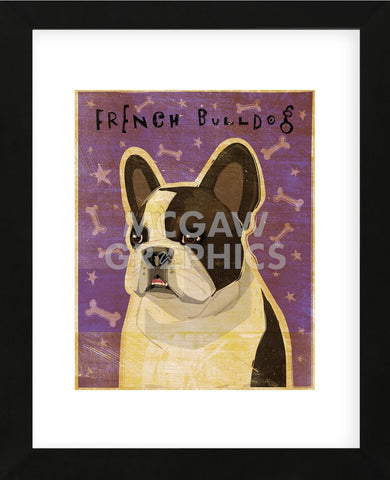French Bulldog (White Brindle) (Framed) -  John W. Golden - McGaw Graphics
