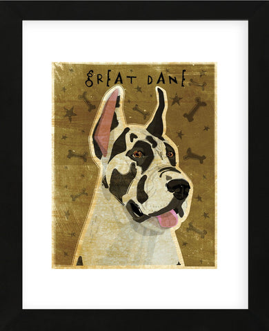 Great Dane (Harlequin) (Framed) -  John W. Golden - McGaw Graphics