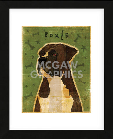 Boxer (Brindle) (Framed) -  John W. Golden - McGaw Graphics