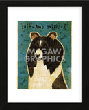 Shetland Sheepdog (Black & White) (Framed) -  John W. Golden - McGaw Graphics