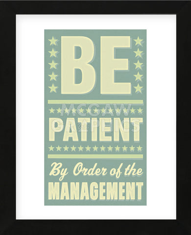 Be Patient (Framed) -  John W. Golden - McGaw Graphics