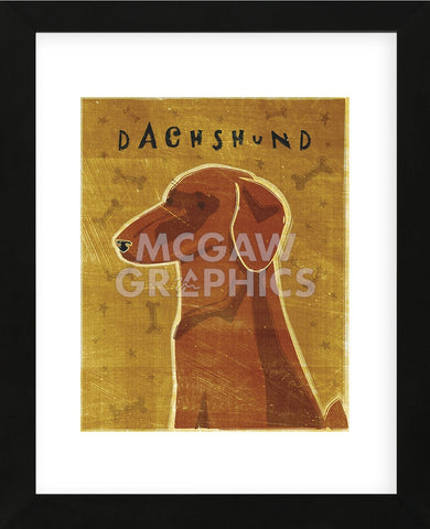 Dachshund (red)  (Framed) -  John W. Golden - McGaw Graphics